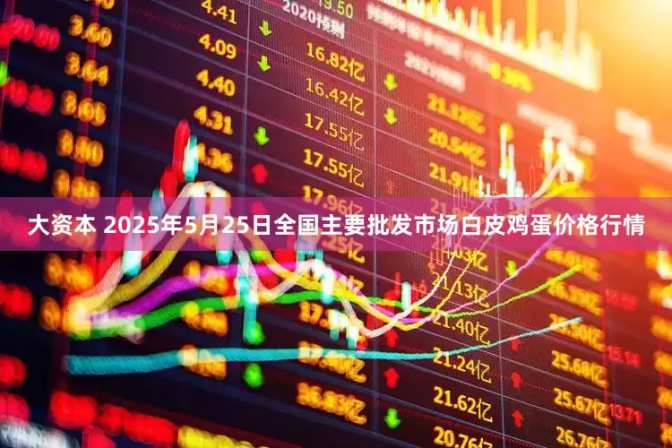 大资本 2025年5月25日全国主要批发市场白皮鸡蛋价格行情